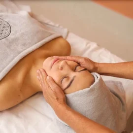 Massagem facial rosas - Drenagem linfática