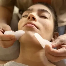 Lifting com Guachá Facial - Massagem Revigorar - Gua sha