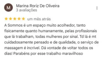 Avaliação Atmadeva no Google Business