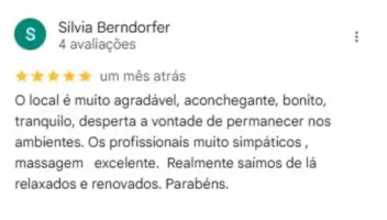 Avaliação Atmadeva no Google Business