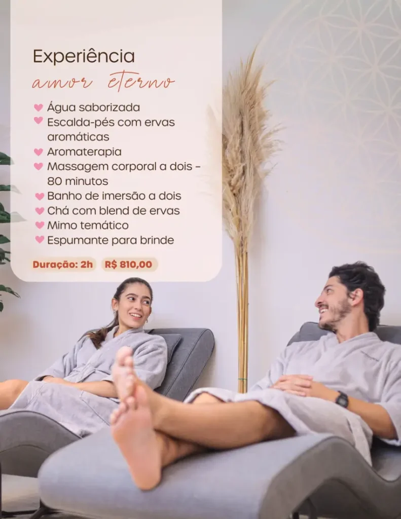 Pacote Amor Eterno - Especial Dia dos Namorados no Sommos Spa