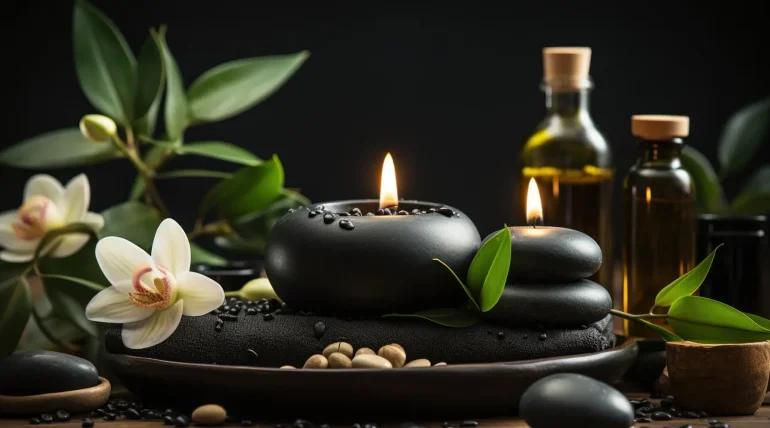 Massagem Toque de Algodão. Velas e Óleos