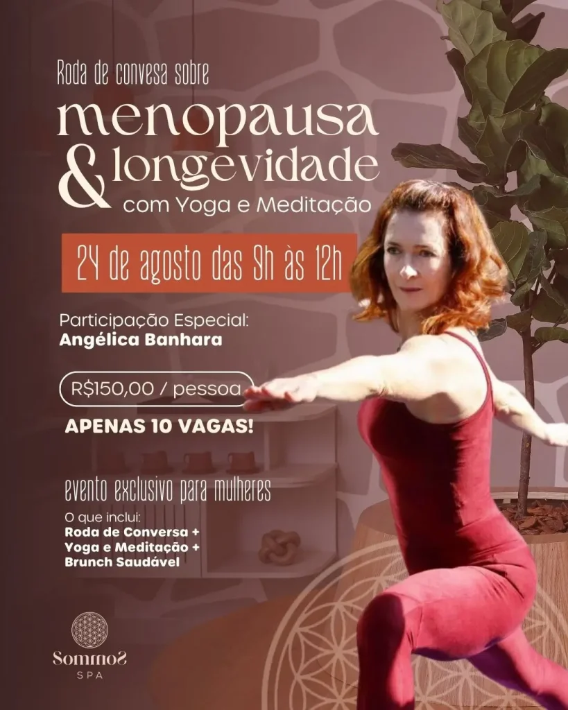 Evento Roda de Conversa: Menopausa e Longevidade, com Angélica Banhara